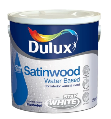 Dulux Satinwood (Water Based) Pure Brilliant White