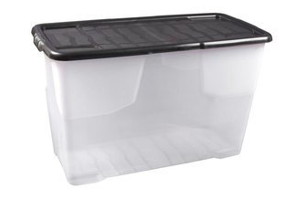 100L CURVE  STORAGE BOX WITH LID