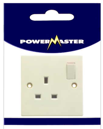 Powermaster 1 Gang Switched Socket