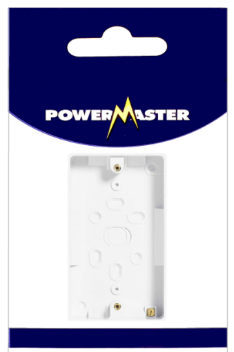 Powermaster 2 Gang Socket Box 25mm