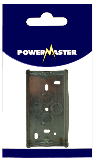 Powermaster 25mm Box Metal 2 Gang