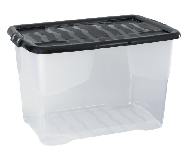60L CURVE STORAGE BOX WITH LID