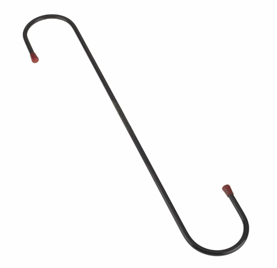 ROTHLEY 400MM S HOOK BLACK WITH RED CAPS