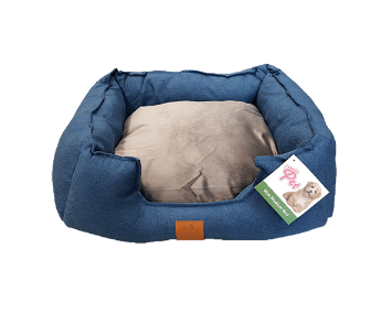 Blue Dog Bed Small 48x41x20cm