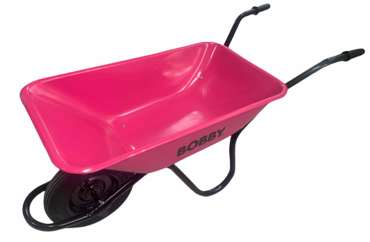 90L BOBBY PINK WHEELBARROW- HEAVY DUTY