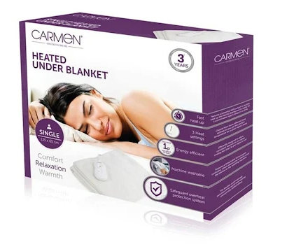 CARMEN SINGLE HEATED UNDER BLANKET