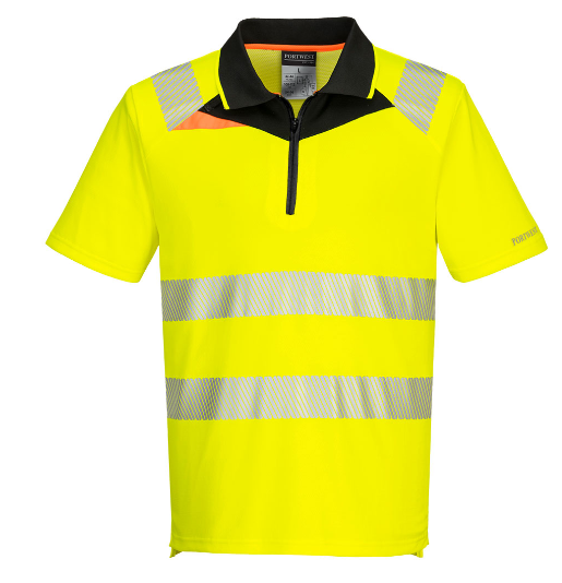 Portwest DX412 Hi Vis Polo Shirt Yellow