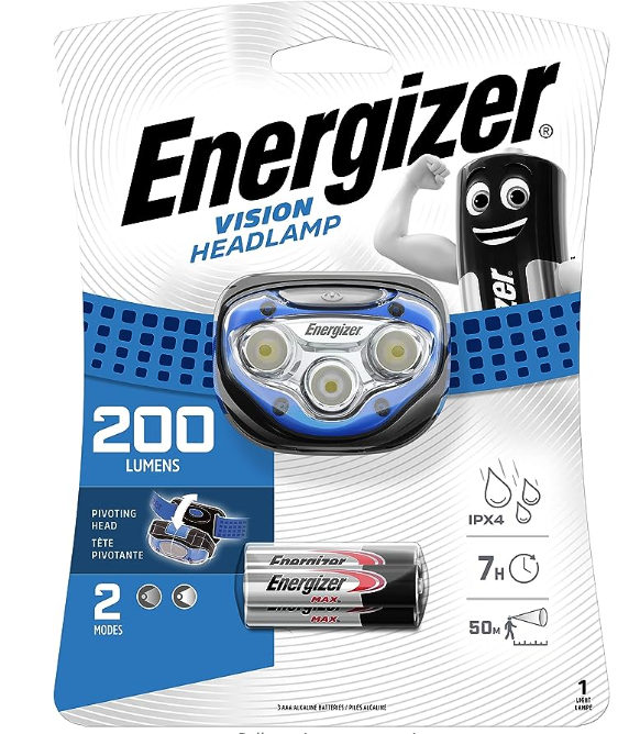 Energizer Vision Headlight 200 Lumens