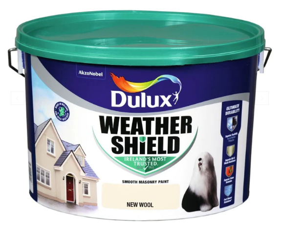 10L DULUX WEATHERSHIELD NEW WOOL