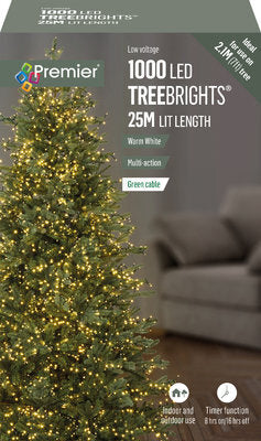 1000 M-A Led TreeBrights Timr - Warm White 15845
