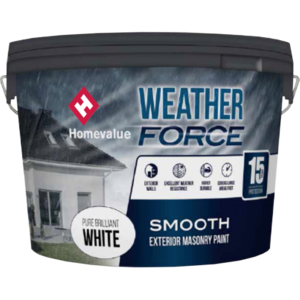 10L HOMEVALUE SMOOTH MASONRY / WEATHERFORCE  - WHITE/ BLACK/ MAGNOLIA