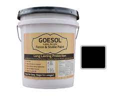 18L GOESOL ACRYLIC LATEX FENCE PAINT BLACK