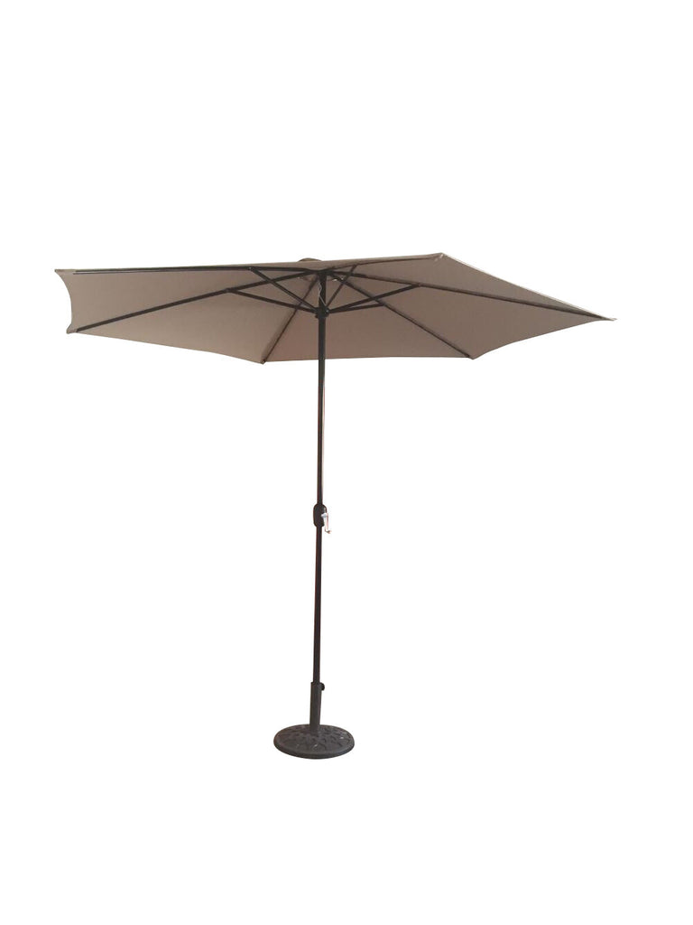 3m Taupe Parasol With Crank