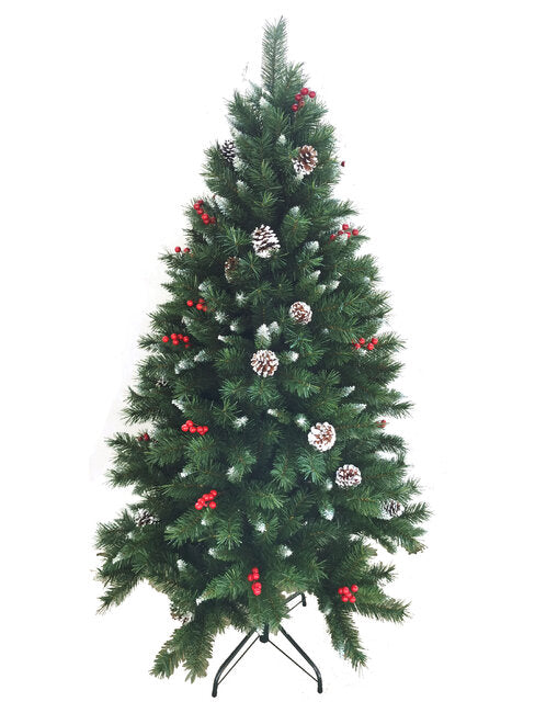 7.5ft / 225cm Red Berry Christmas Tree