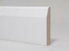 White Primed Chamfered Skirting (Seadec)