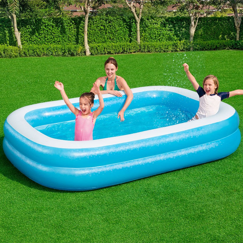 BESTWAY BLUE RECTANGULAR FAMILY POOL